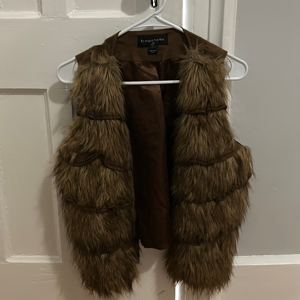 Bagatelle Size Large thrifted fur vest